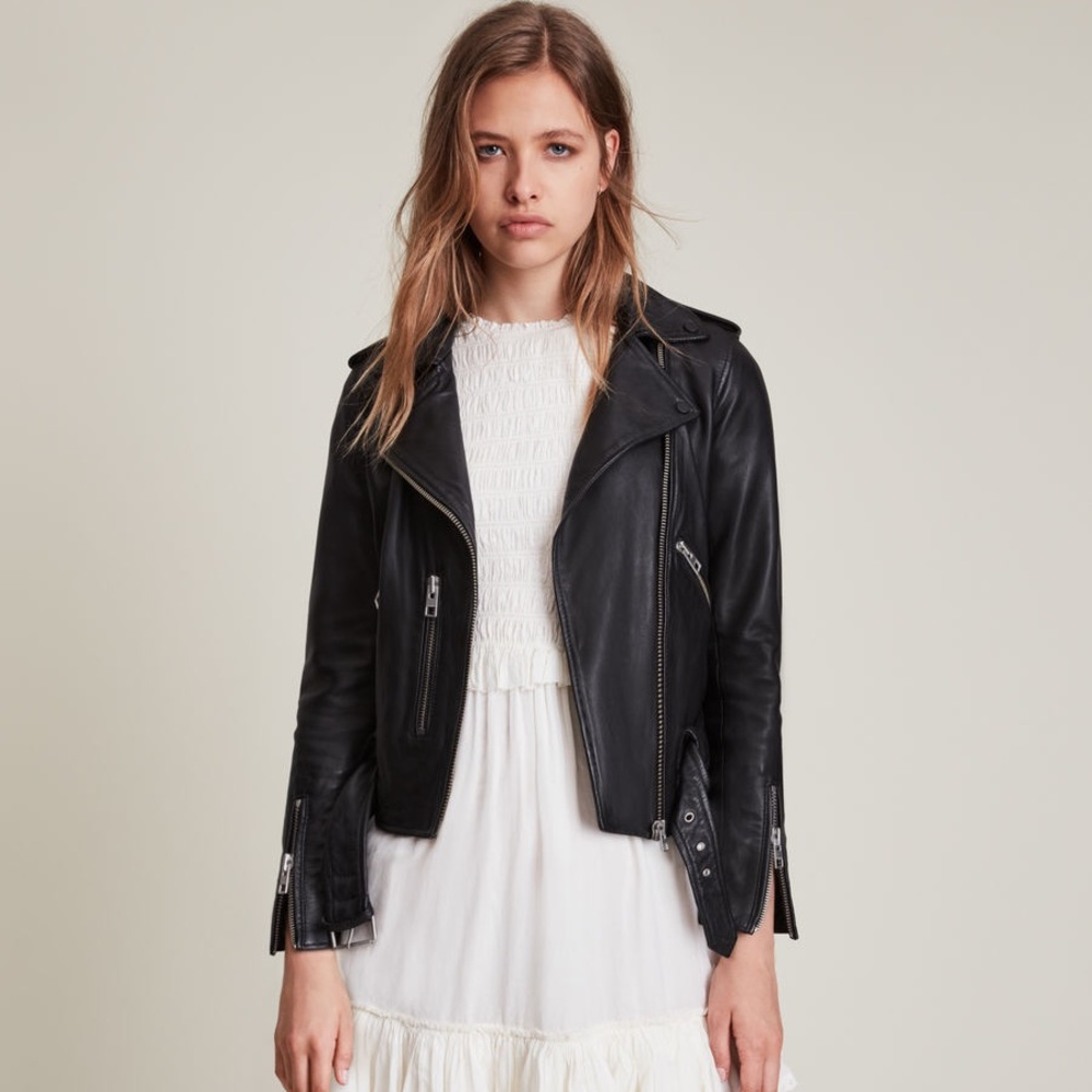 All Saints Balfern Leather Biker Jacket